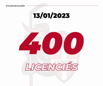 400 licenciés !